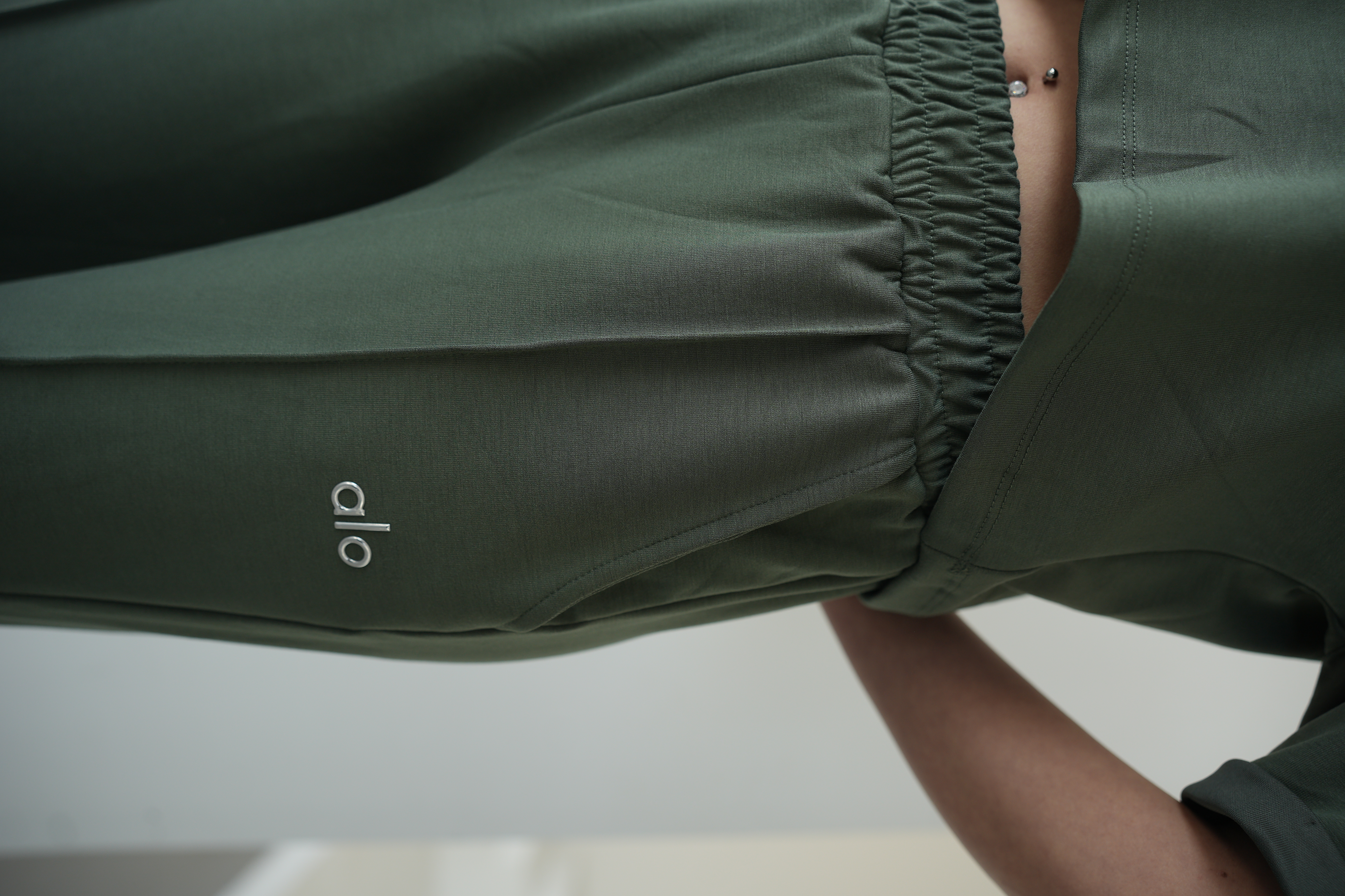 "Alo" Yazı Detaylı Modal Kumaş Yeşil Kadın İkili Eşofman Takımı ek resim